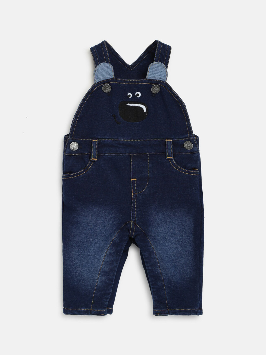 Chicco Boys Applique Detail Straight Leg Long Dungarees