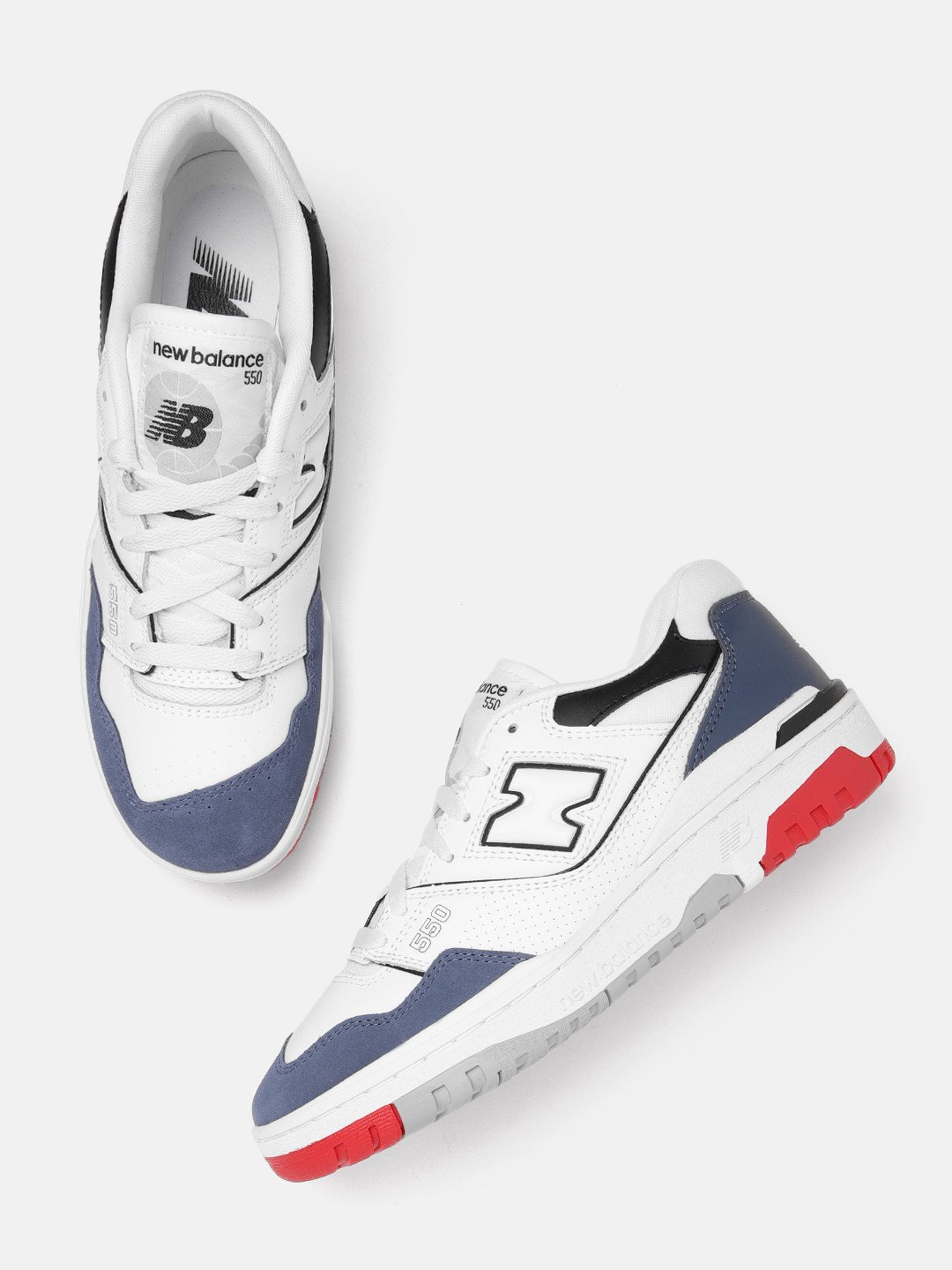 New Balance BB550 WHITE  Men Casual Shoes