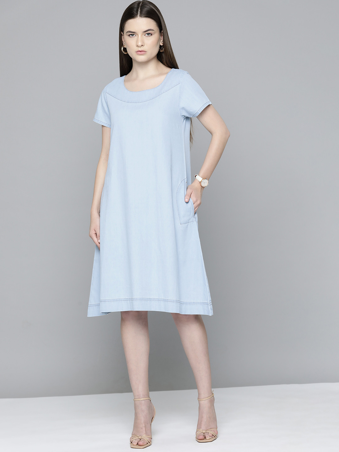 Chemistry A-Line Denim Dress