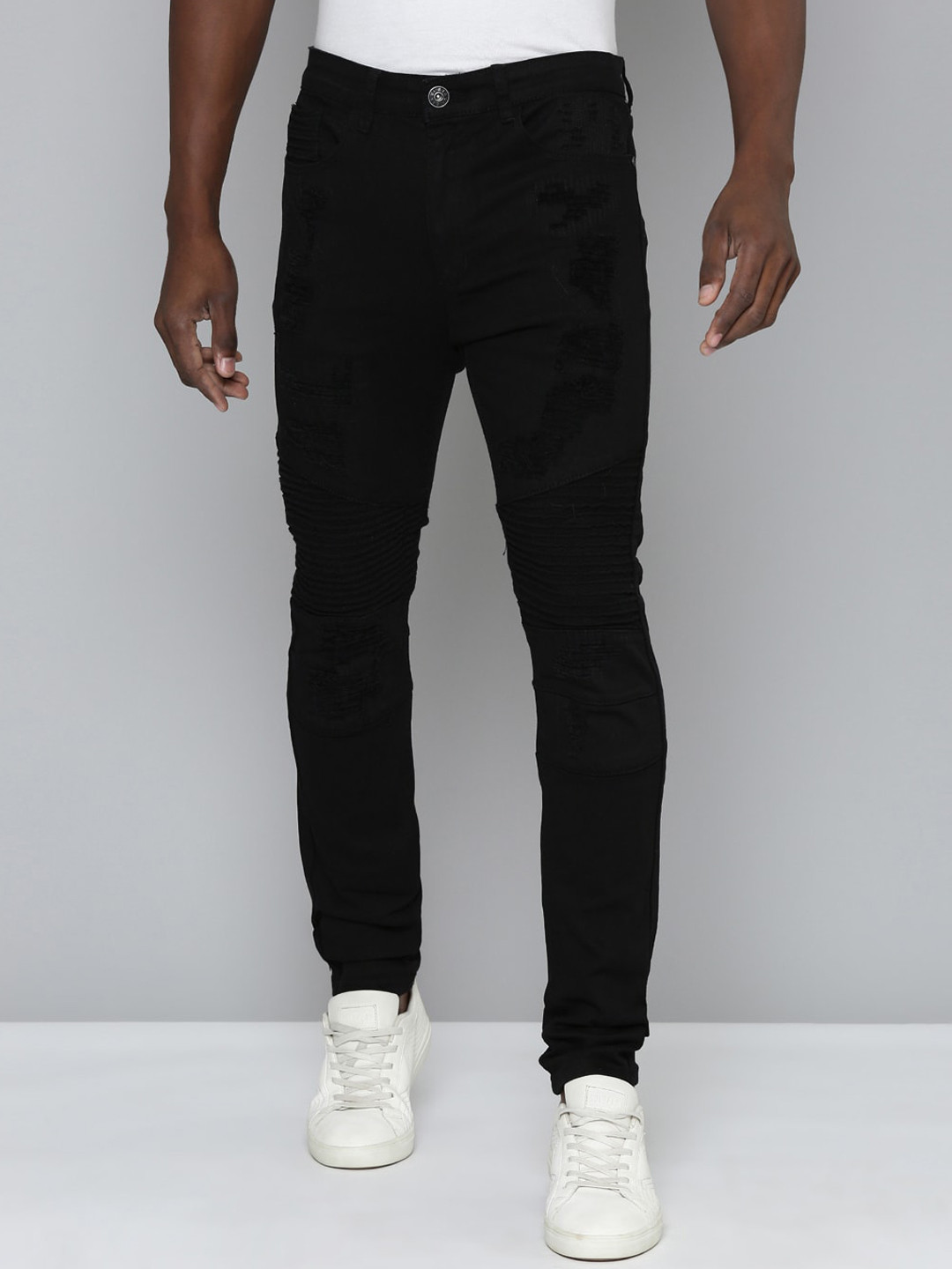 WAIMEA Men Hollywood Skinny Fit Slash Knee Stretchable Jeans