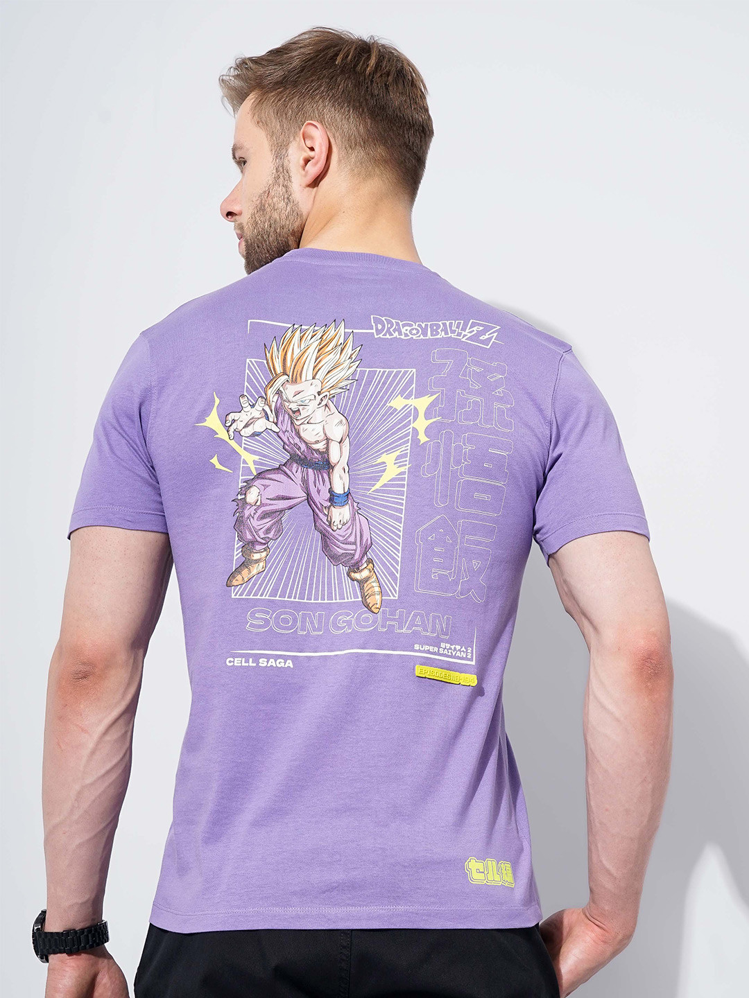 Celio Dragon Ball Z Printed Cotton T-shirt