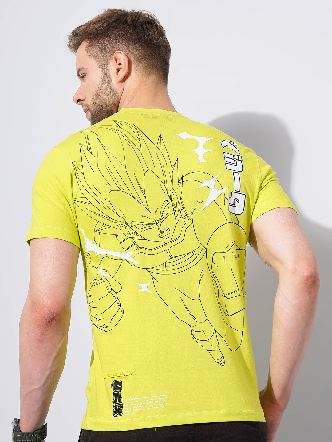 Celio Dragon Ball Z Printed Cotton Casual T-shirt