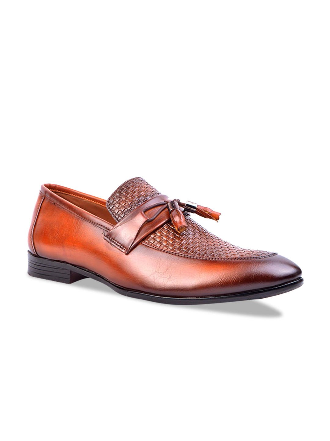 Cliff Fjord Men Textured Tasselled Formal Loafers