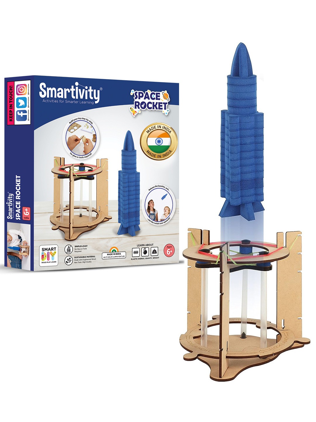 Smartivity Kids BPA Free Space Rocket