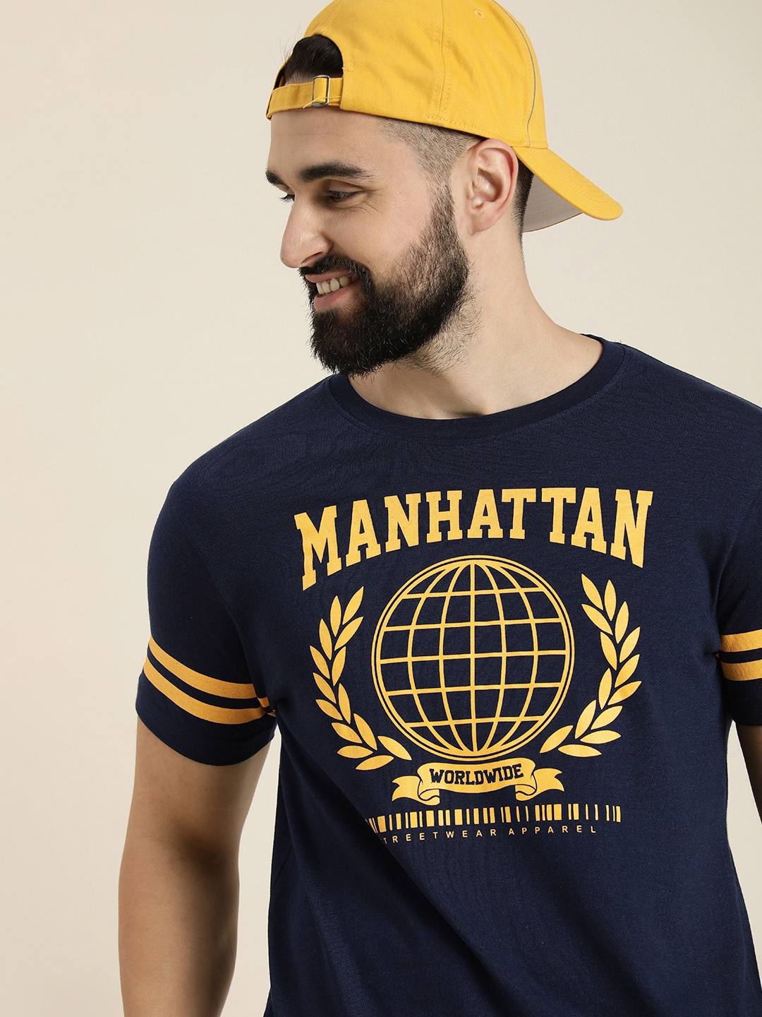 Printed T-shirt - Yellow/NYC - Men