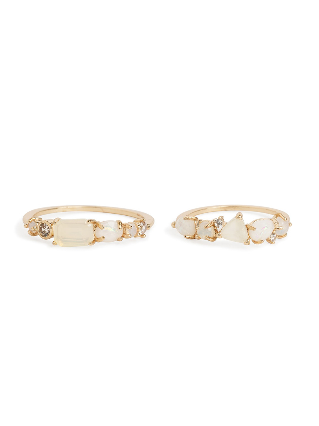 ALDO Women Set of 2 Stone Studded Finger Rings