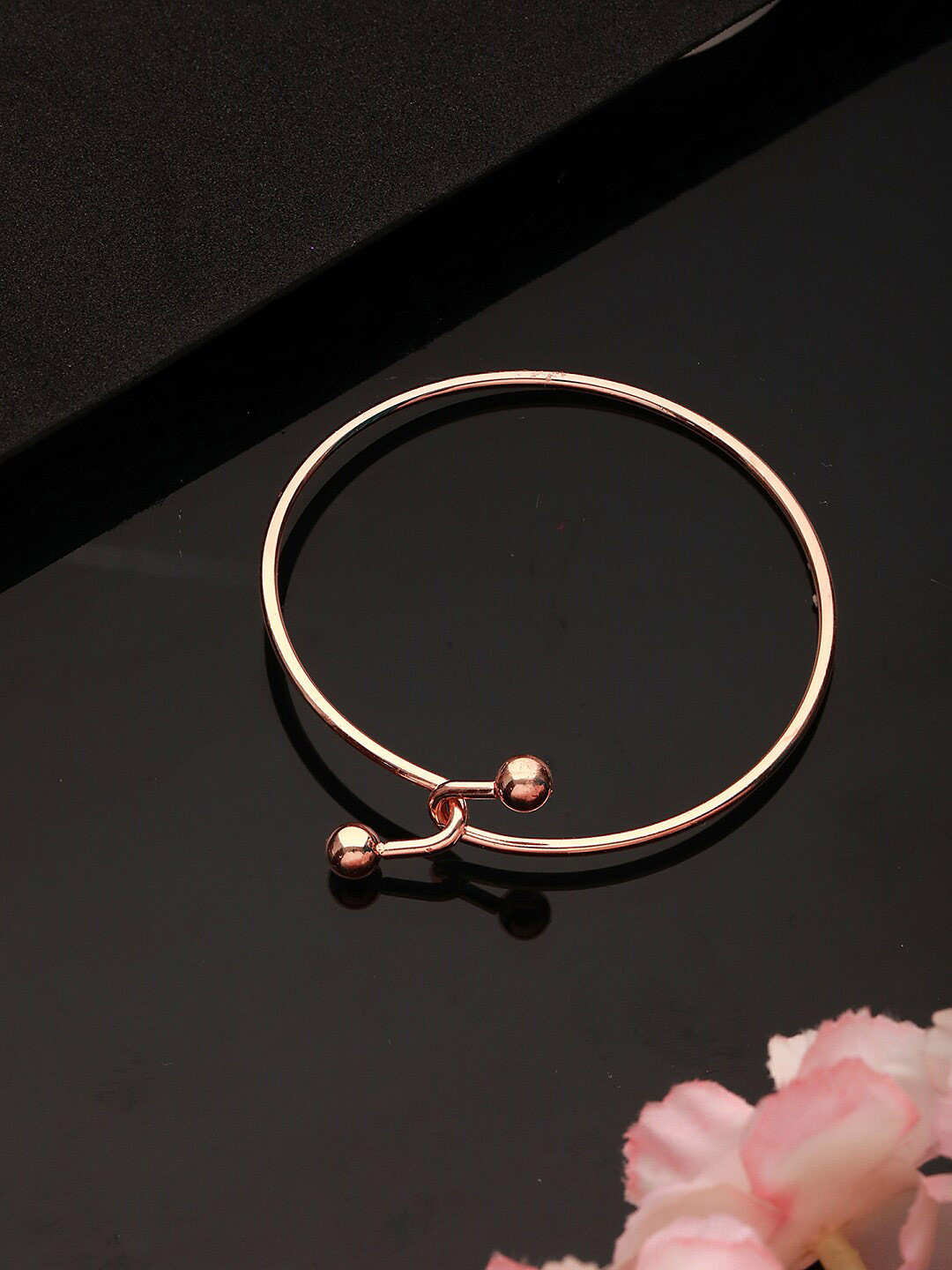 Jazz and Sizzle Rose Gold-Plated Cuff Bracelet