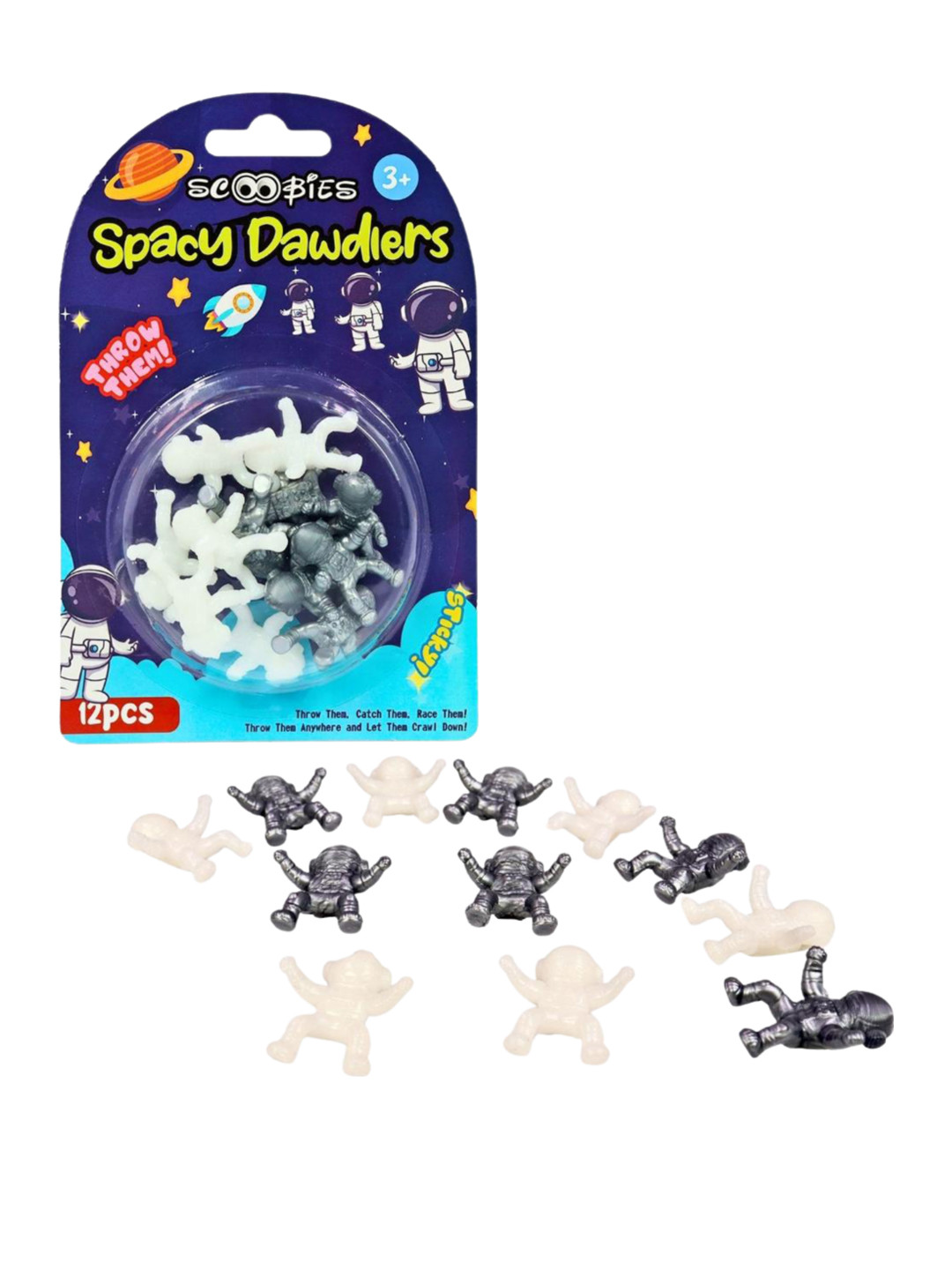 SCOOBIES Kids Set Of 12 Wall Crawlers Activity Toys