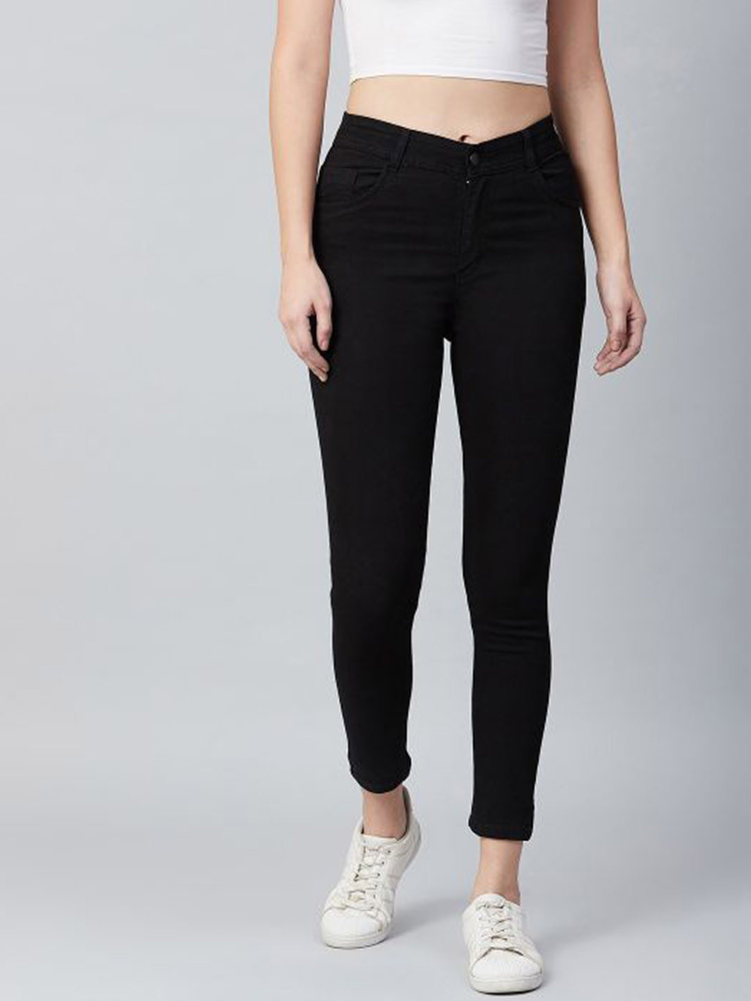 BAESD Women Supper Skinny Fit Mid-Rise Clean Look Stretchable Jeans