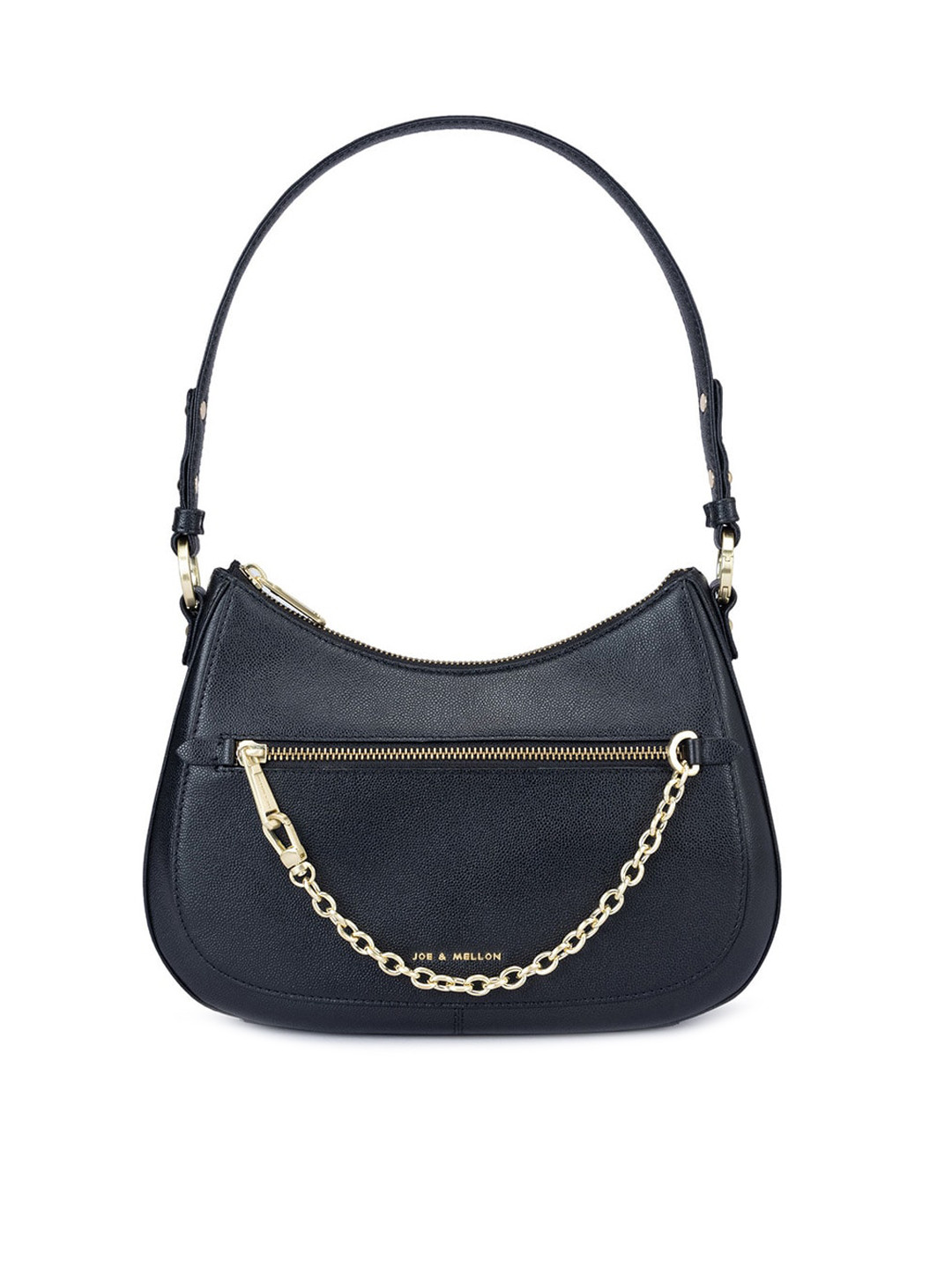 Joe & Mellon Textured Leather Structured Hobo Bag