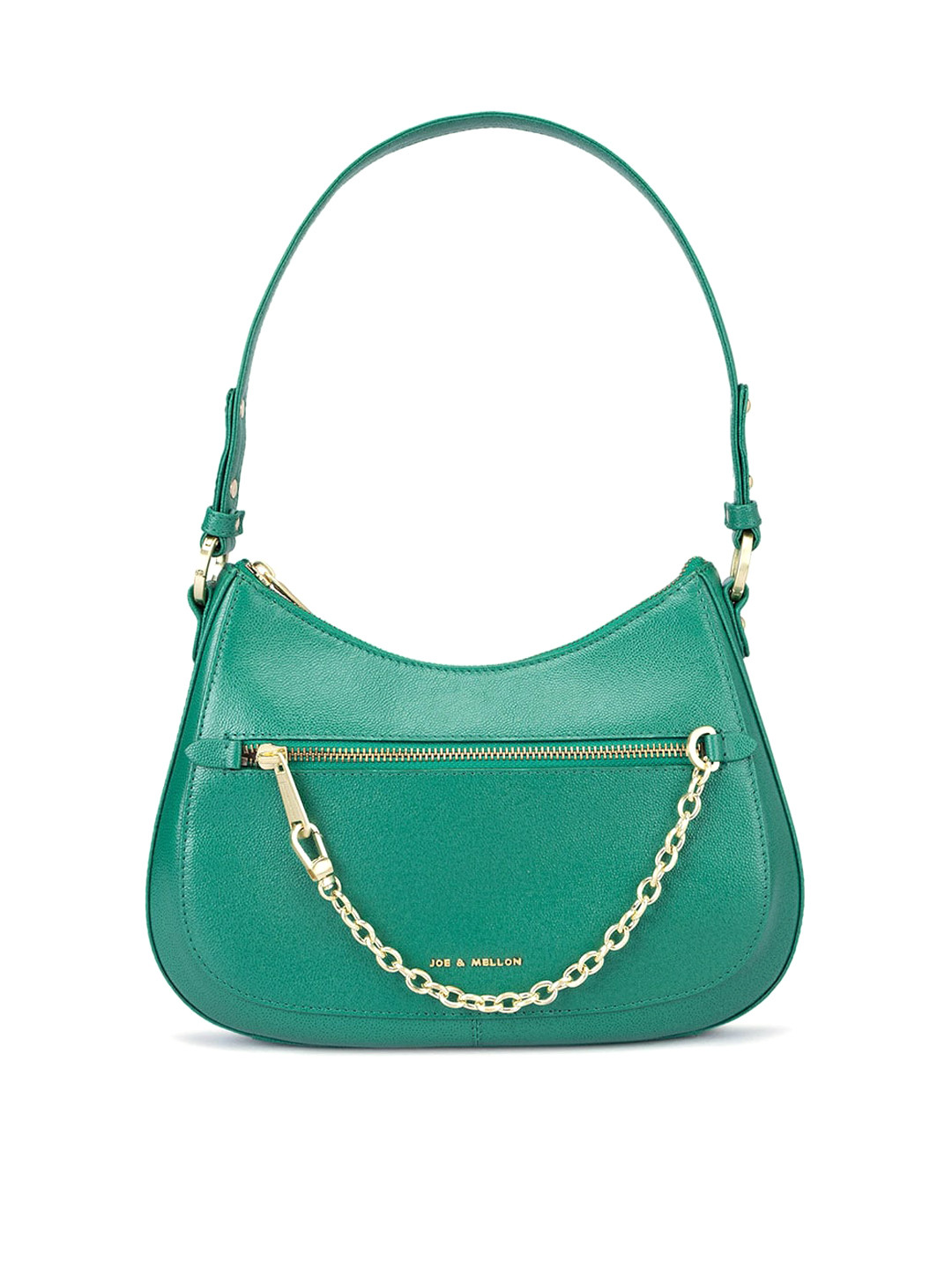 Joe & Mellon Textured Leather Structured Hobo Bag