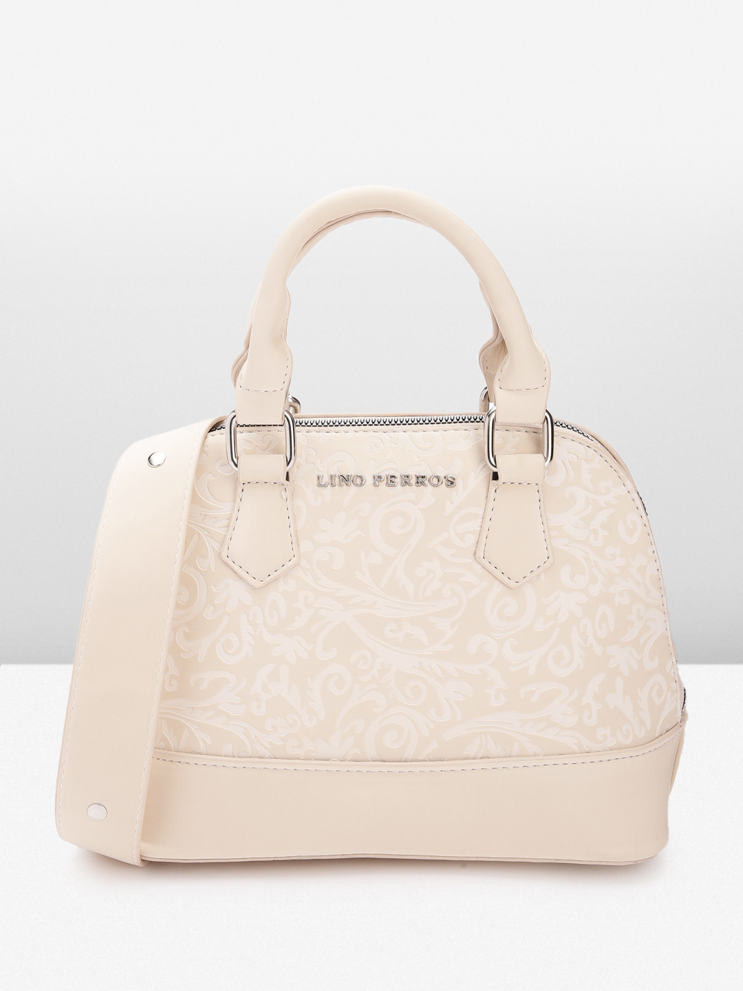 Lino Perros Women Floral Textured Structured Handheld Bag