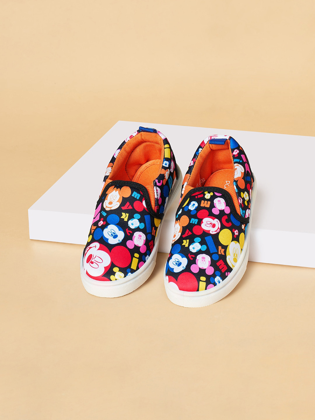Pantaloons Junior Boys Mickey Mouse Printed Slip-On Sneakers