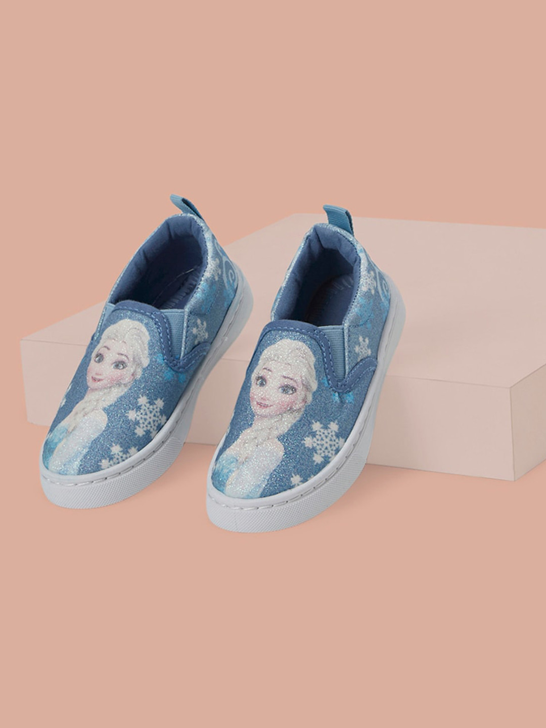 Pantaloons Junior Girls Frozen Printed Slip-On Sneakers