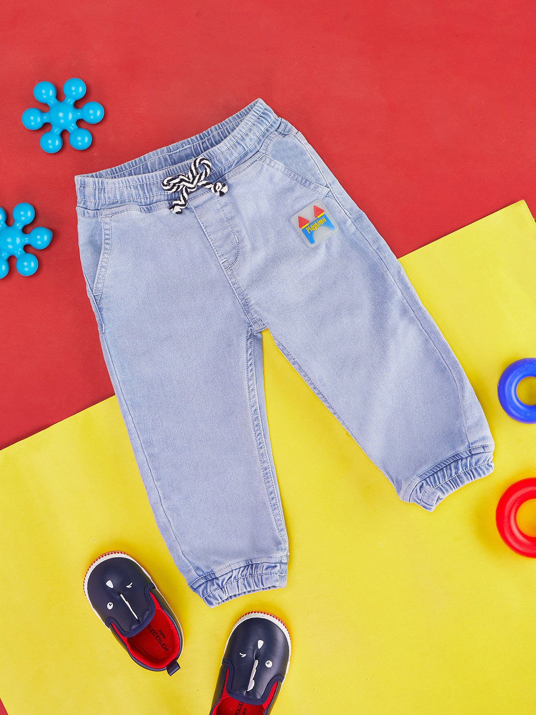 Pantaloons Baby Boys Clean Look Mid-Rise Heavy Fade Cotton Jeans