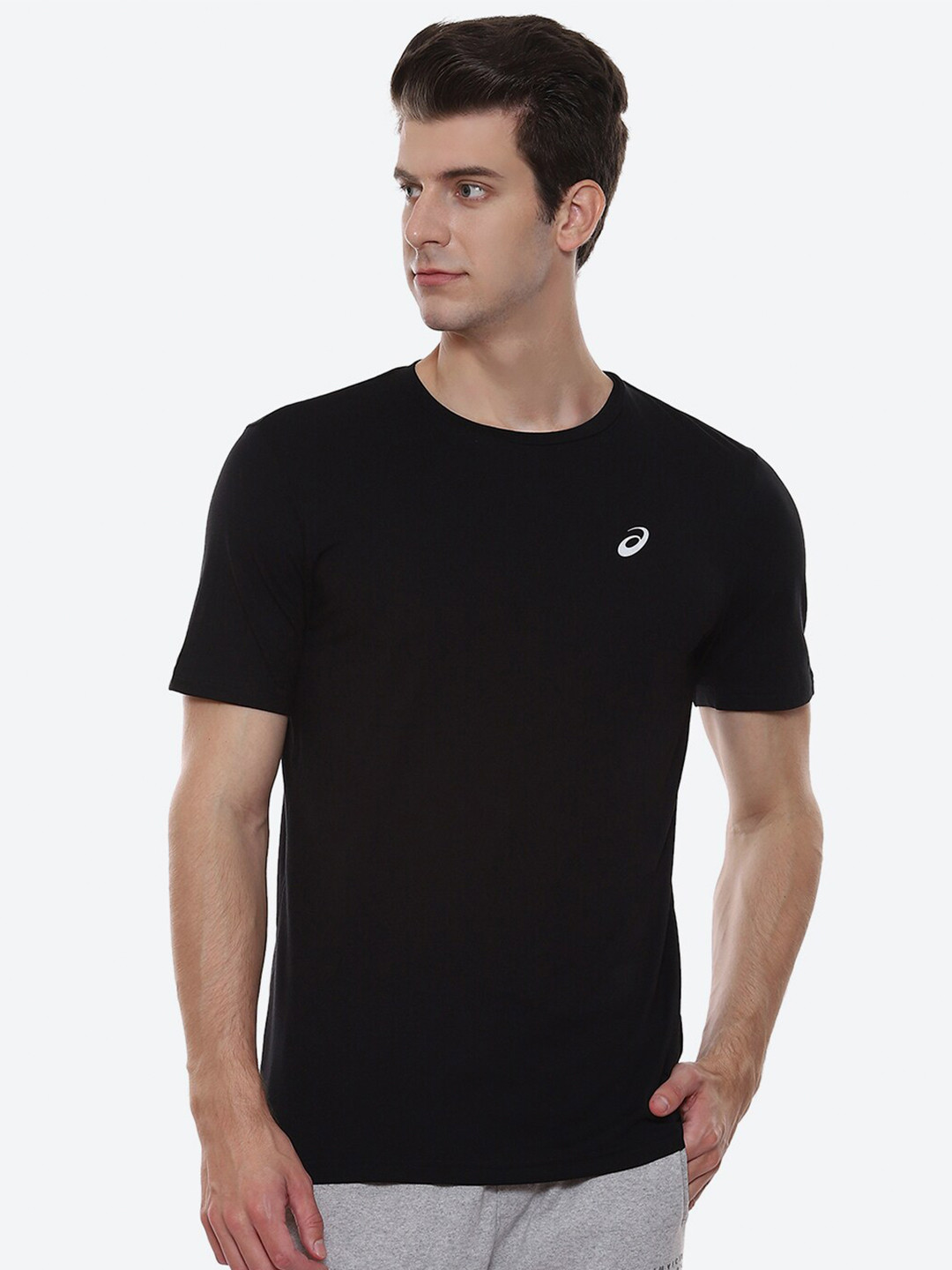 ASICS Spiral Brand Logo Printed SS Cotton Sports T-Shirt