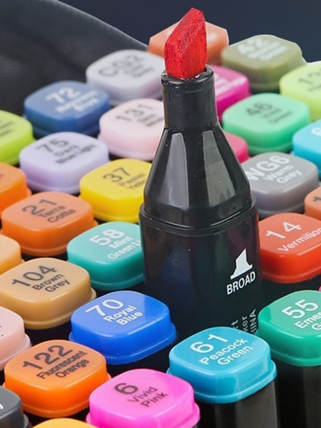 Alexvyan 12-Pcs Non-Toxic Double Head Art Marker