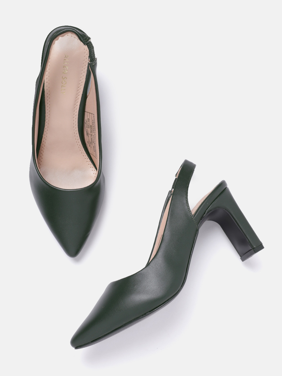 Allen Solly Pointed Toe Block Pumps