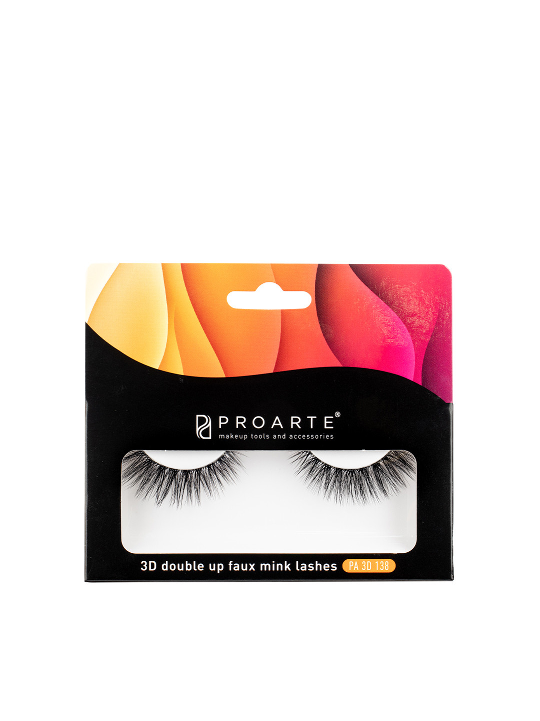 Proarte PA3D 138-3D Double Up Faux Mink False Eyelashes - Black