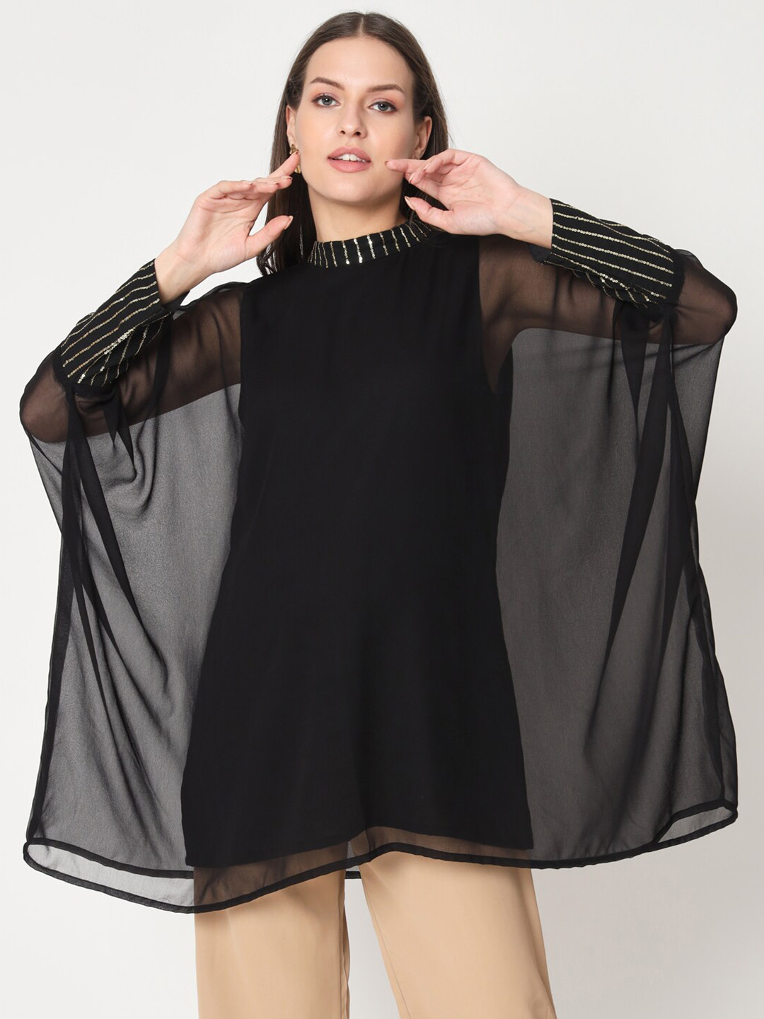 studio rasa Sequinned Kaftan Kurti