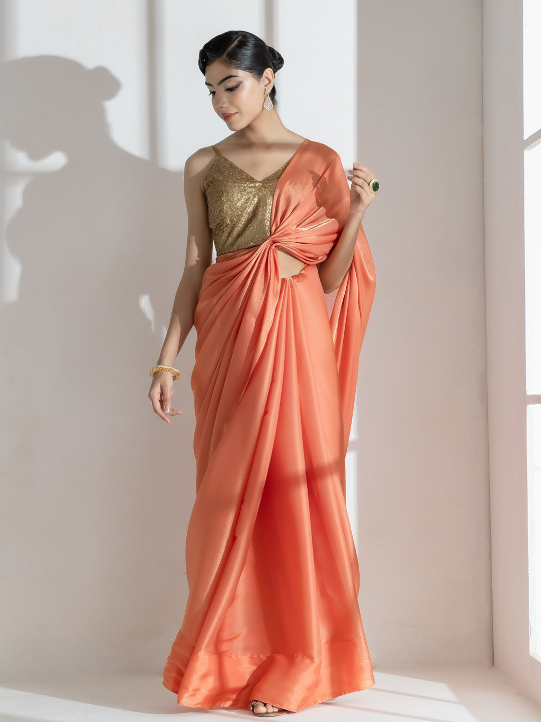Swtantra Embellished Organza Saree