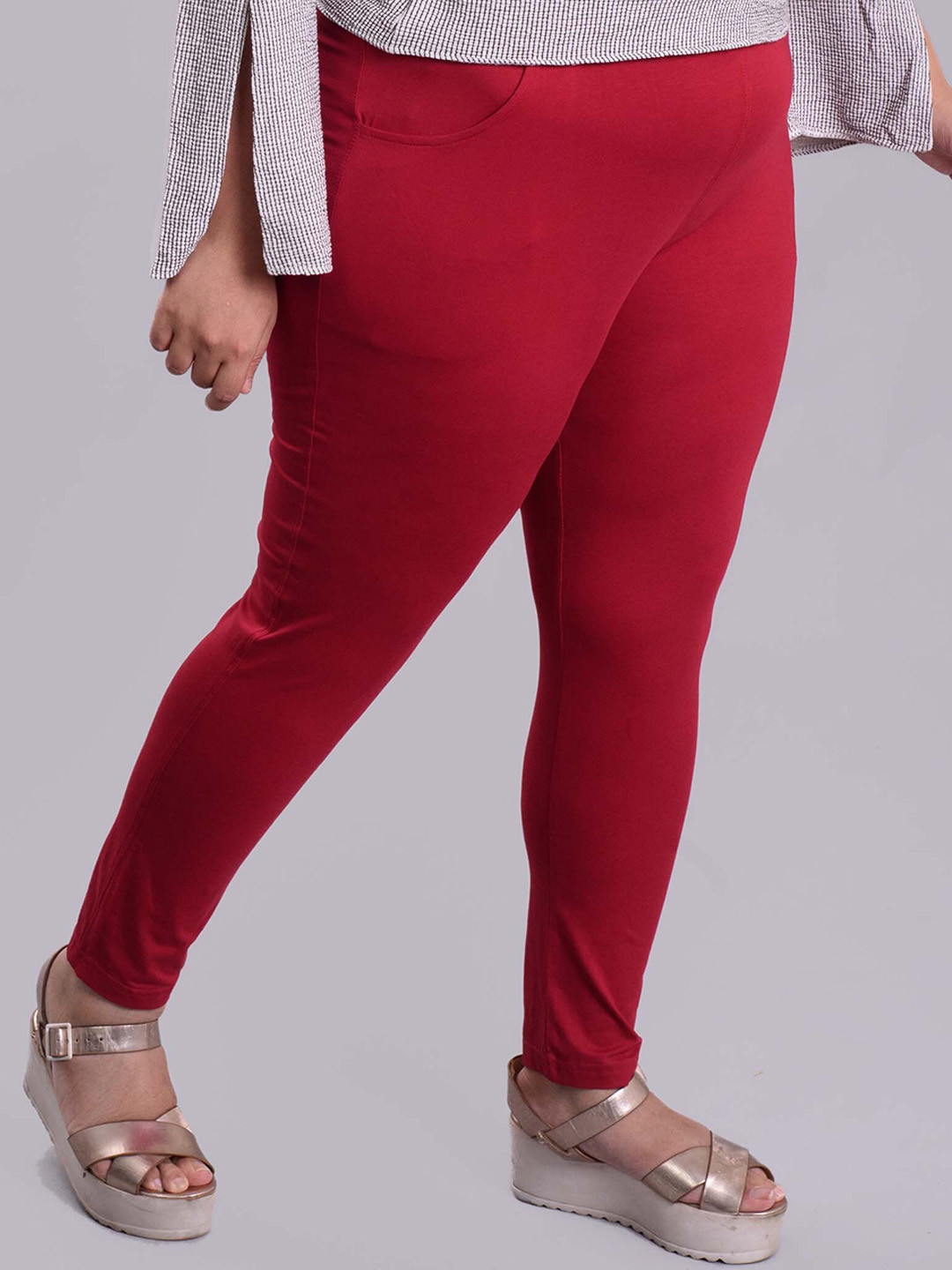 Keepfit Plus Size Slim Fit Ankle Length Super Soft Leggings
