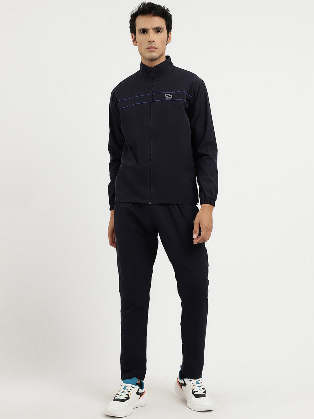 Spolei Mock Collar Sweat Wicking Sports Tracksuits