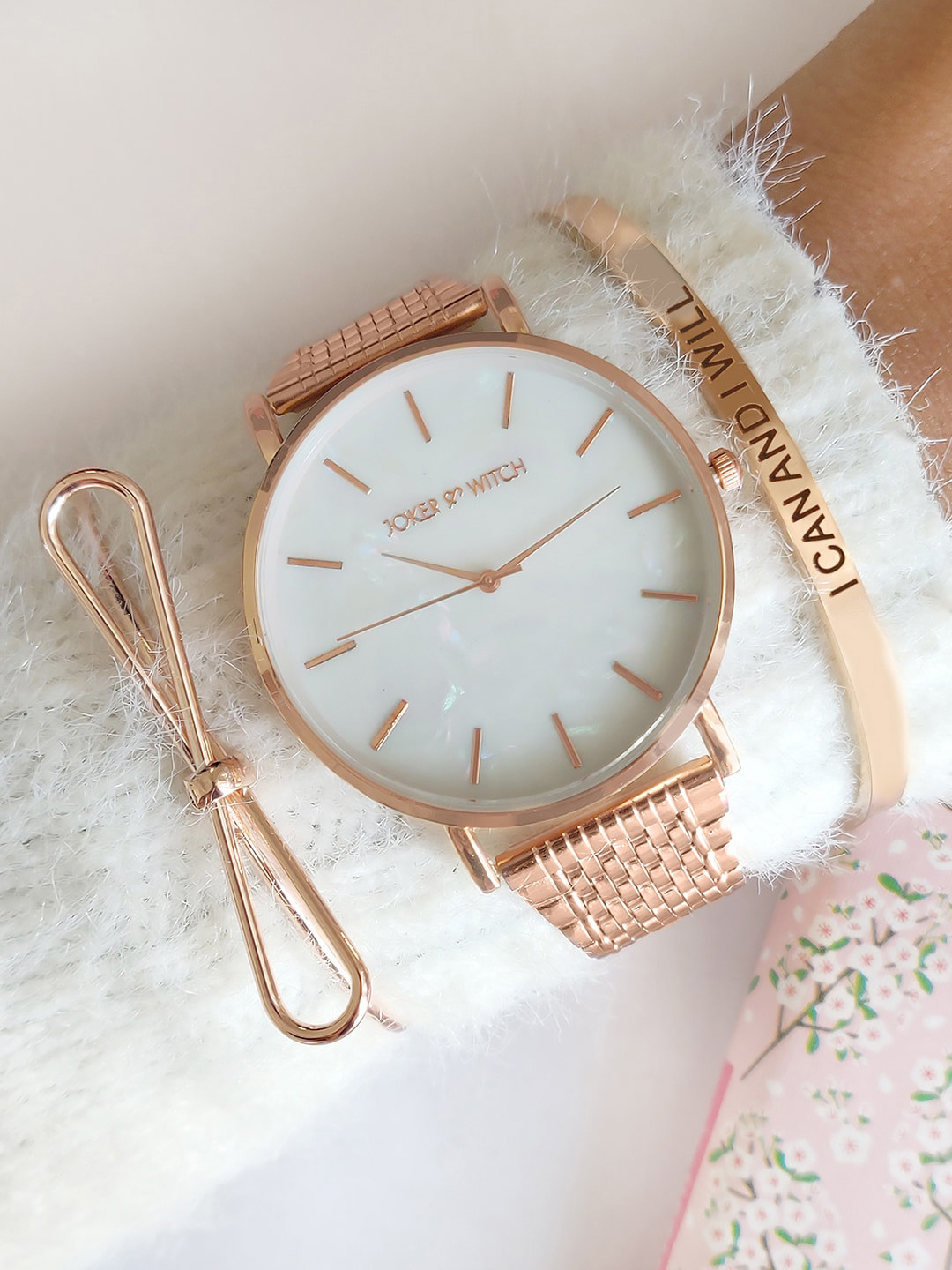 JOKER & WITCH Women Sutton Watch & Bracelet Set Gift Set JWBS502