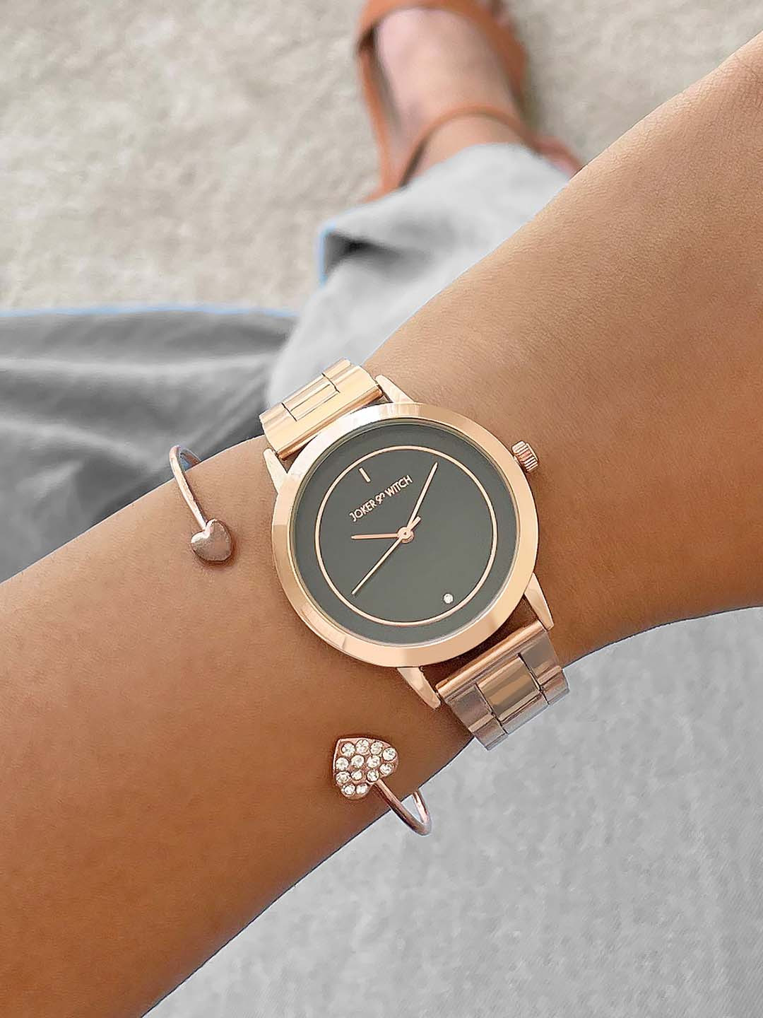 JOKER & WITCH Women Shooting Star Watch & Bracelet Set Gift Set JWBS710