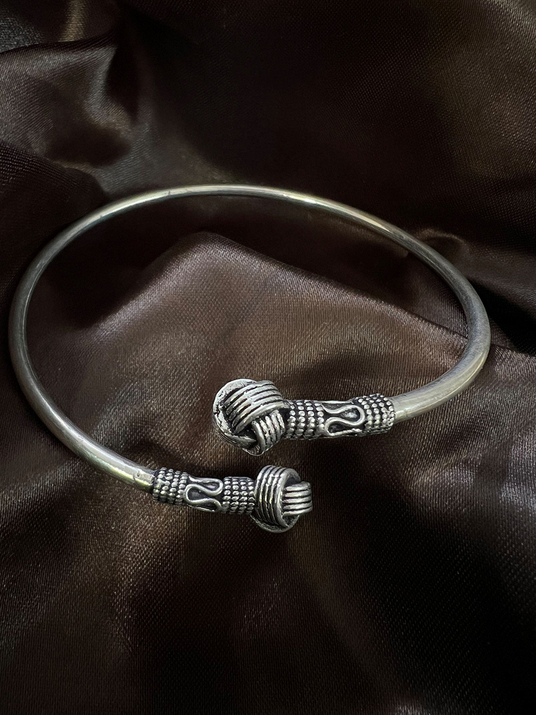 Arte Jewels 925 Sterling Silver Anklet Kada