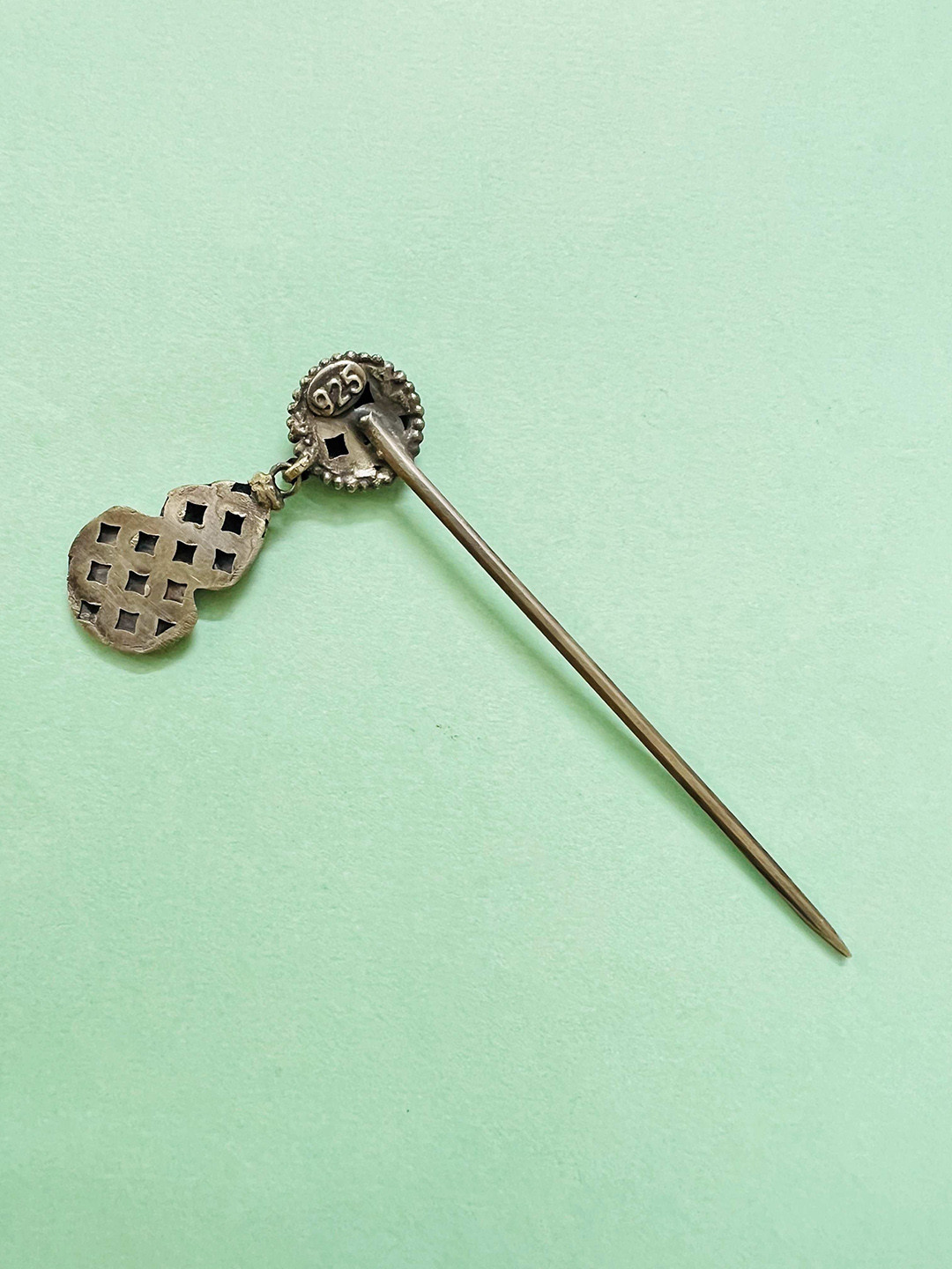 Arte Jewels Oxidised Silver Hair Pin