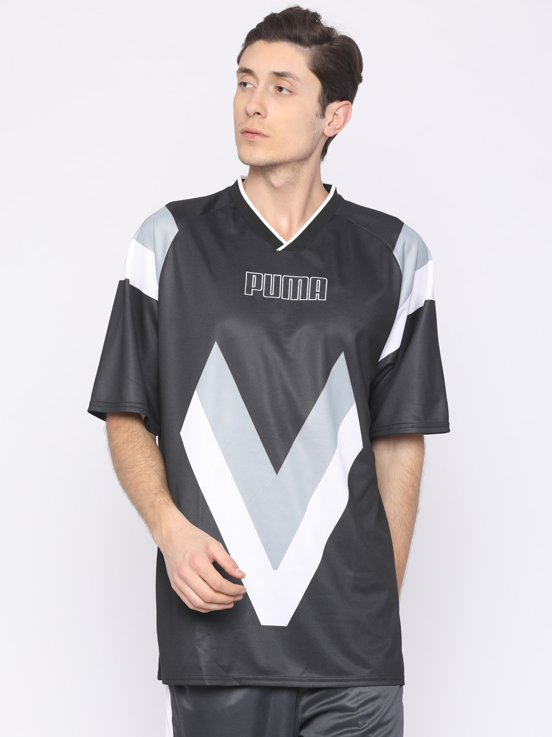 puma v neck t shirt mens