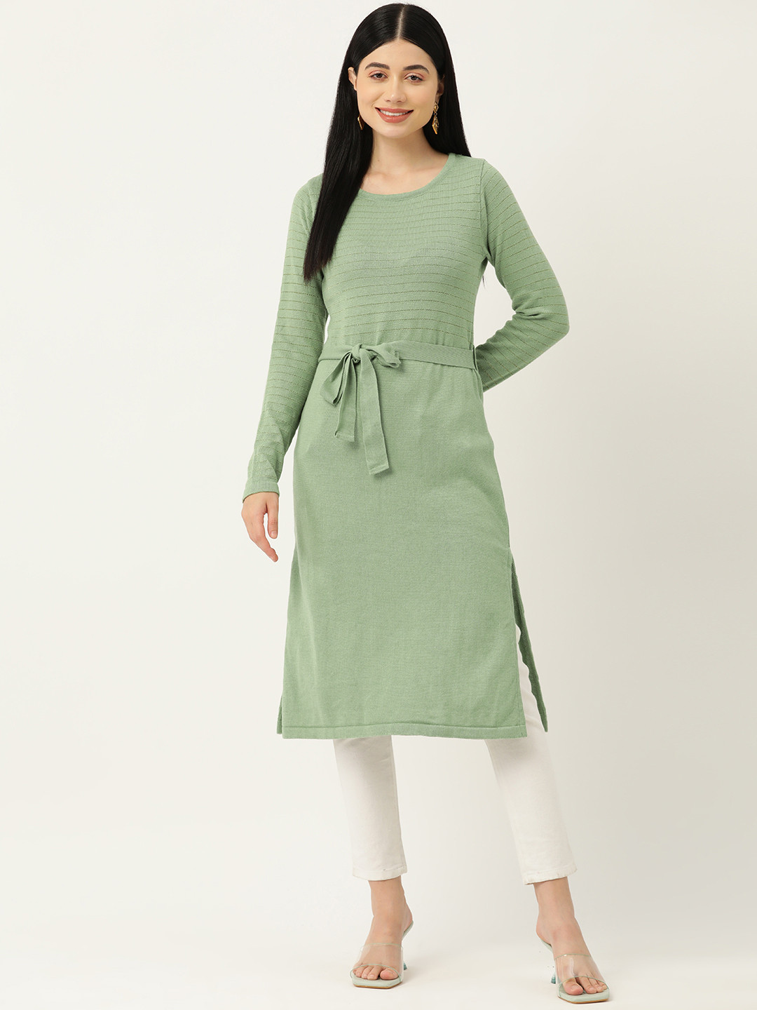 American Eye Round Neck Acrylic Kurta