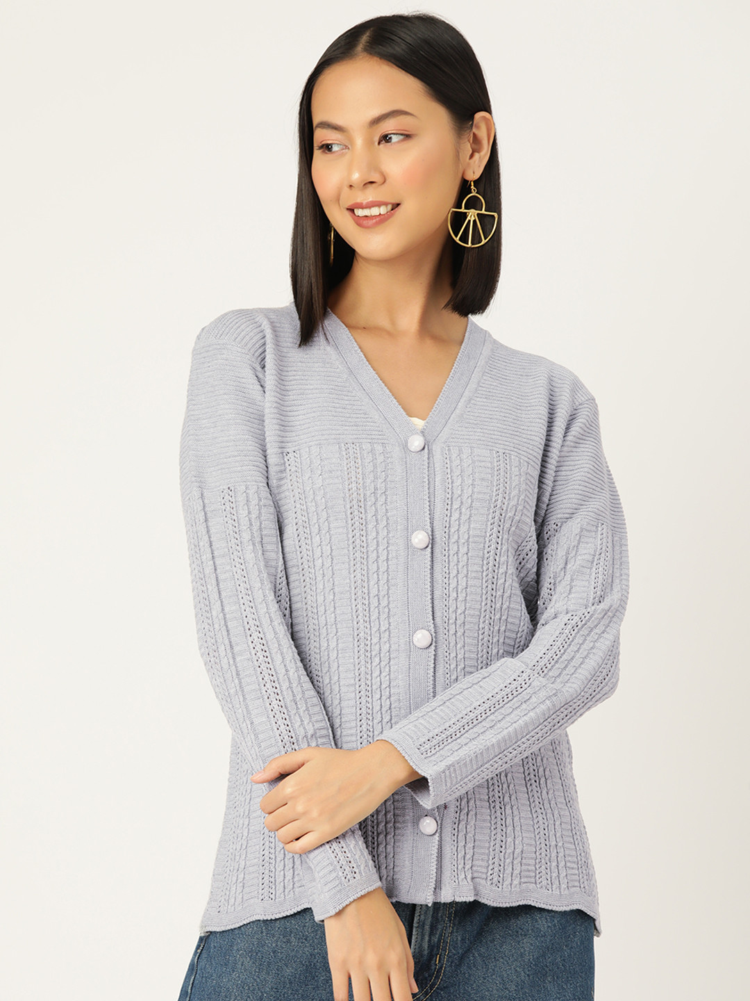 American Eye Cable Knit Cardigan