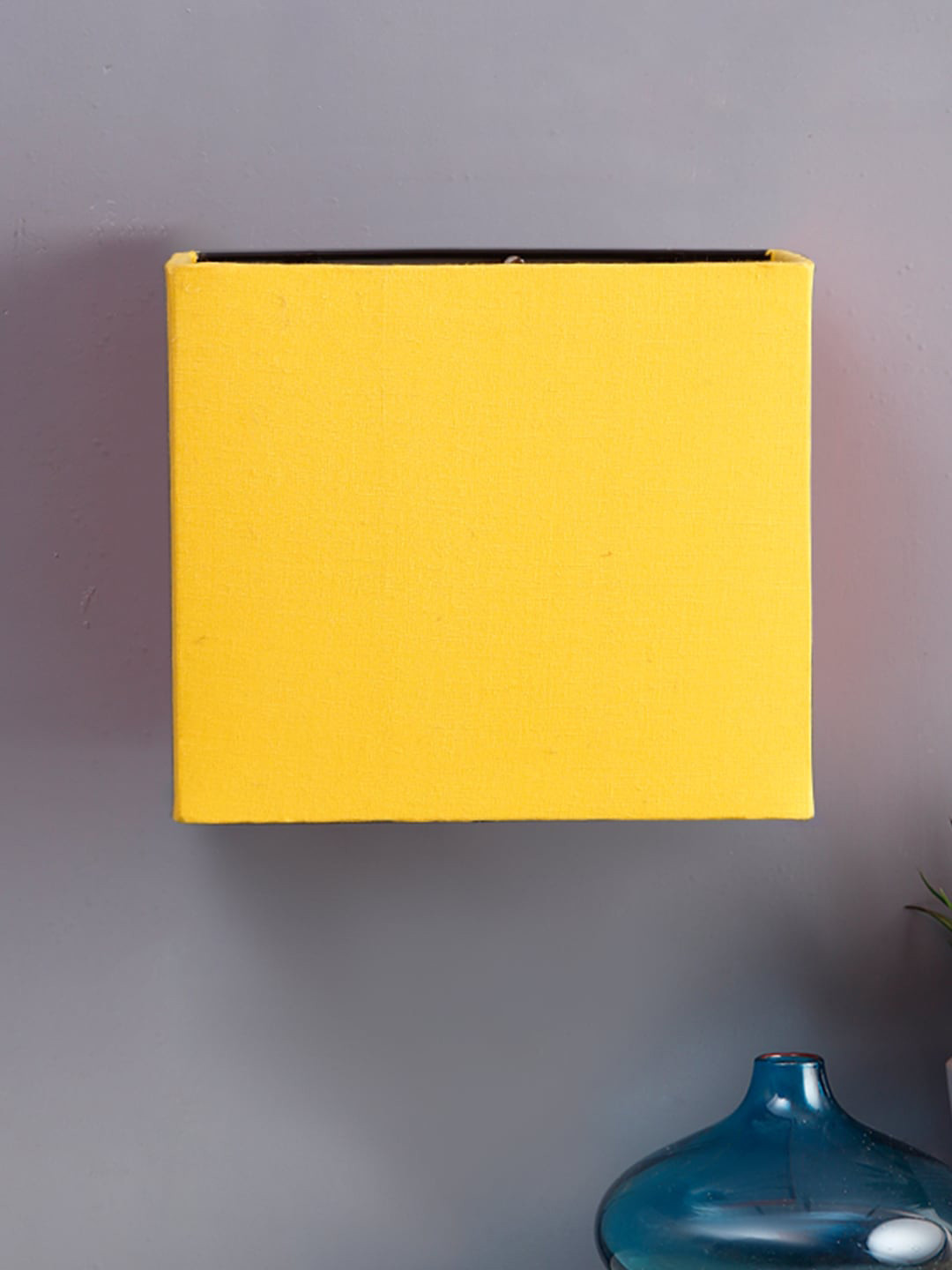 Devansh Yellow Iron & Cotton Wall Lamp