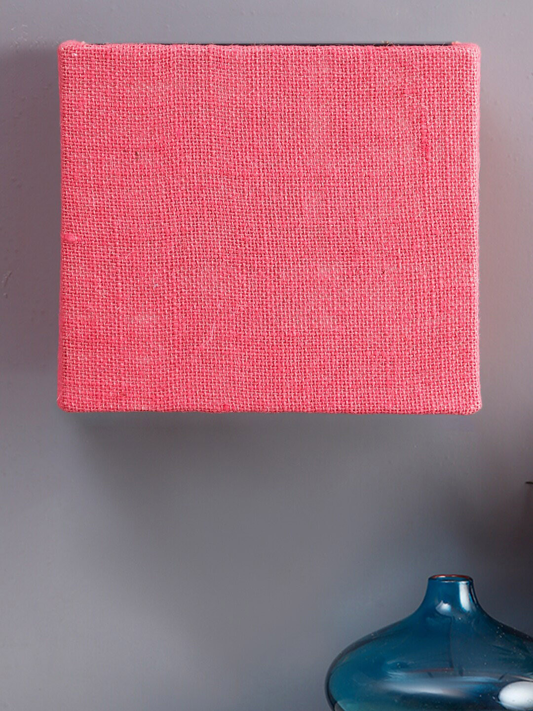 Devansh Pink Iron Half Sqaure Wall Mounted Lamp