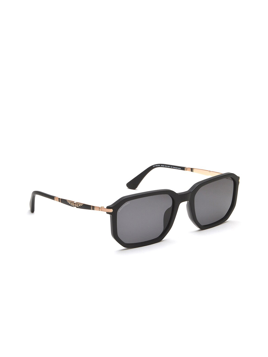 Police Men Square Sunglasses With Polarised And UV Protected Lens SPLF67K55703PSG