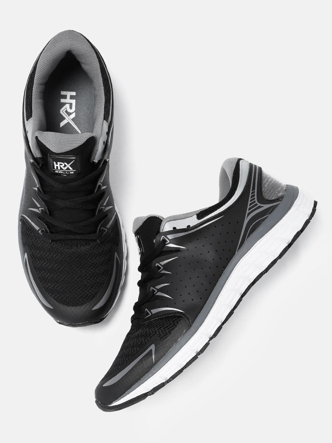 Hrx black running shoes new arrivals