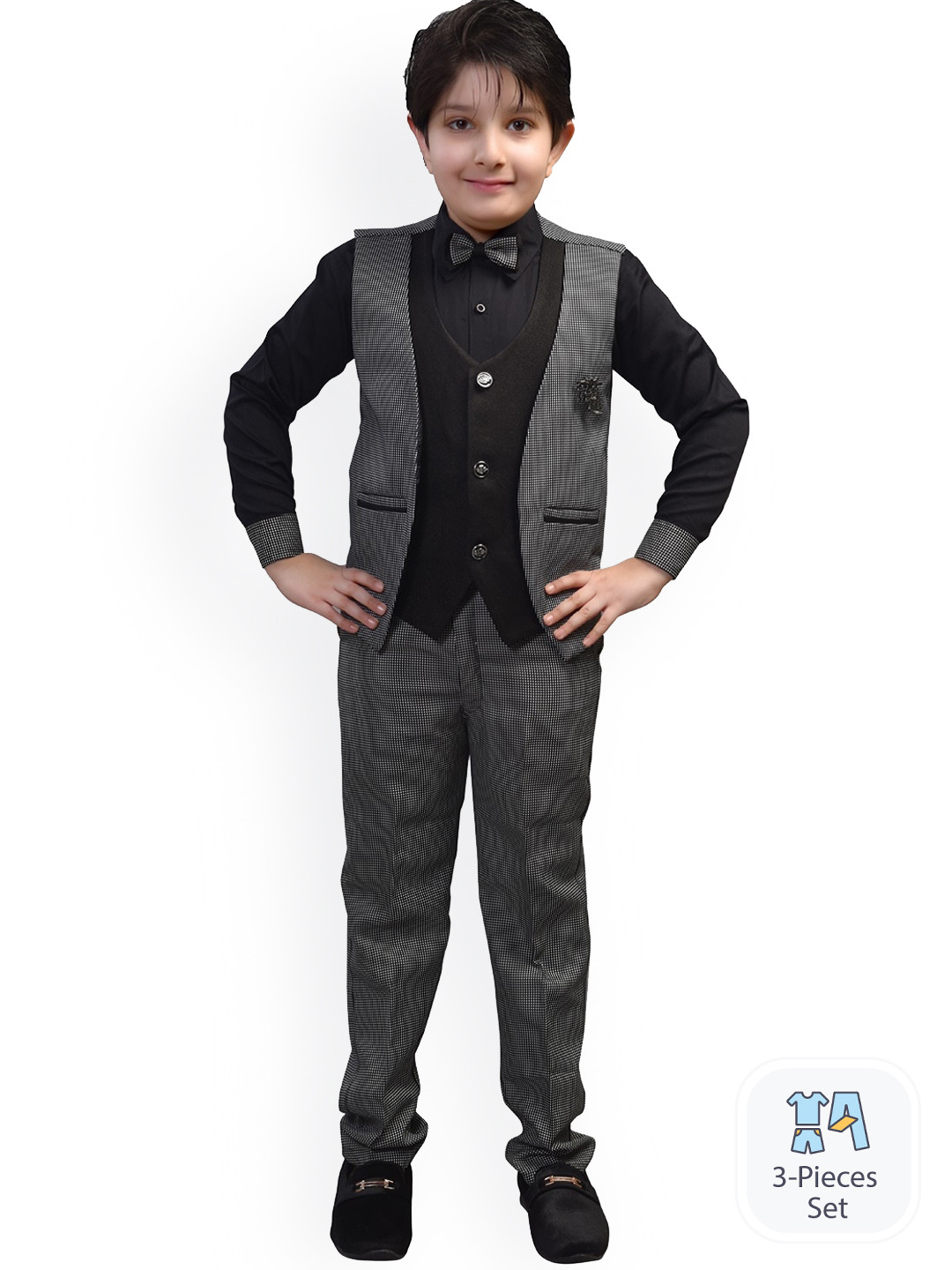 BAESD 3-Piece Single-Breasted Partywear Suit