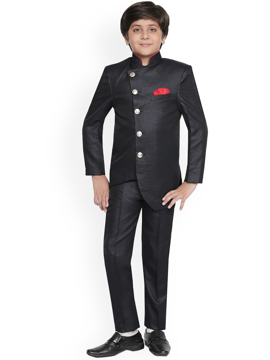 BAESD Boys Self Design Blazer & Pant Suits