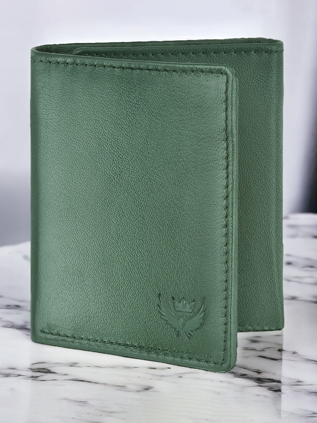 LORENZ Men Leather RFID Three Fold Wallet
