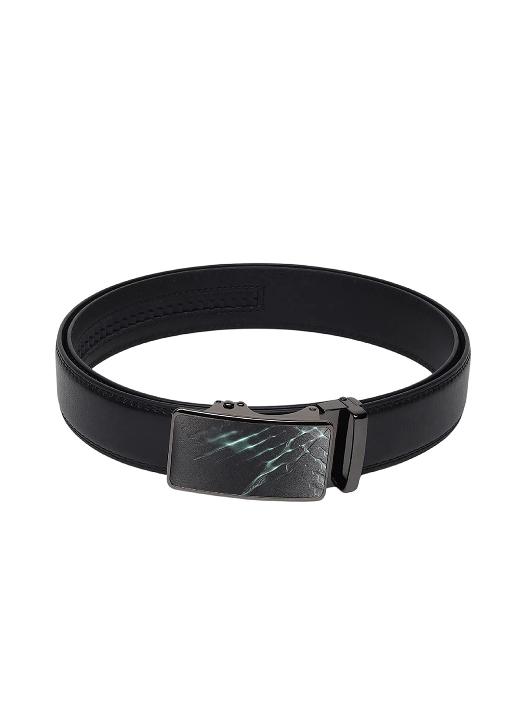 Zacharias Men Textured Belt With Slider Buckle