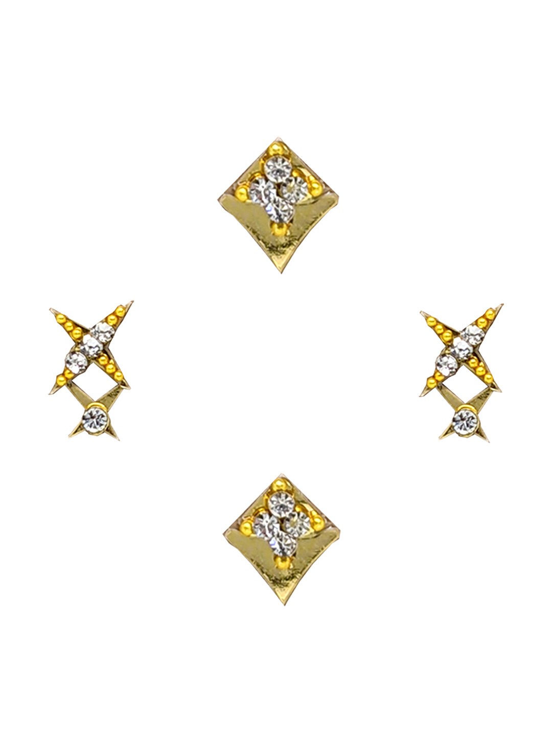 Comet Busters Set Of 4 Embellished Stick Ons Nose Stickers