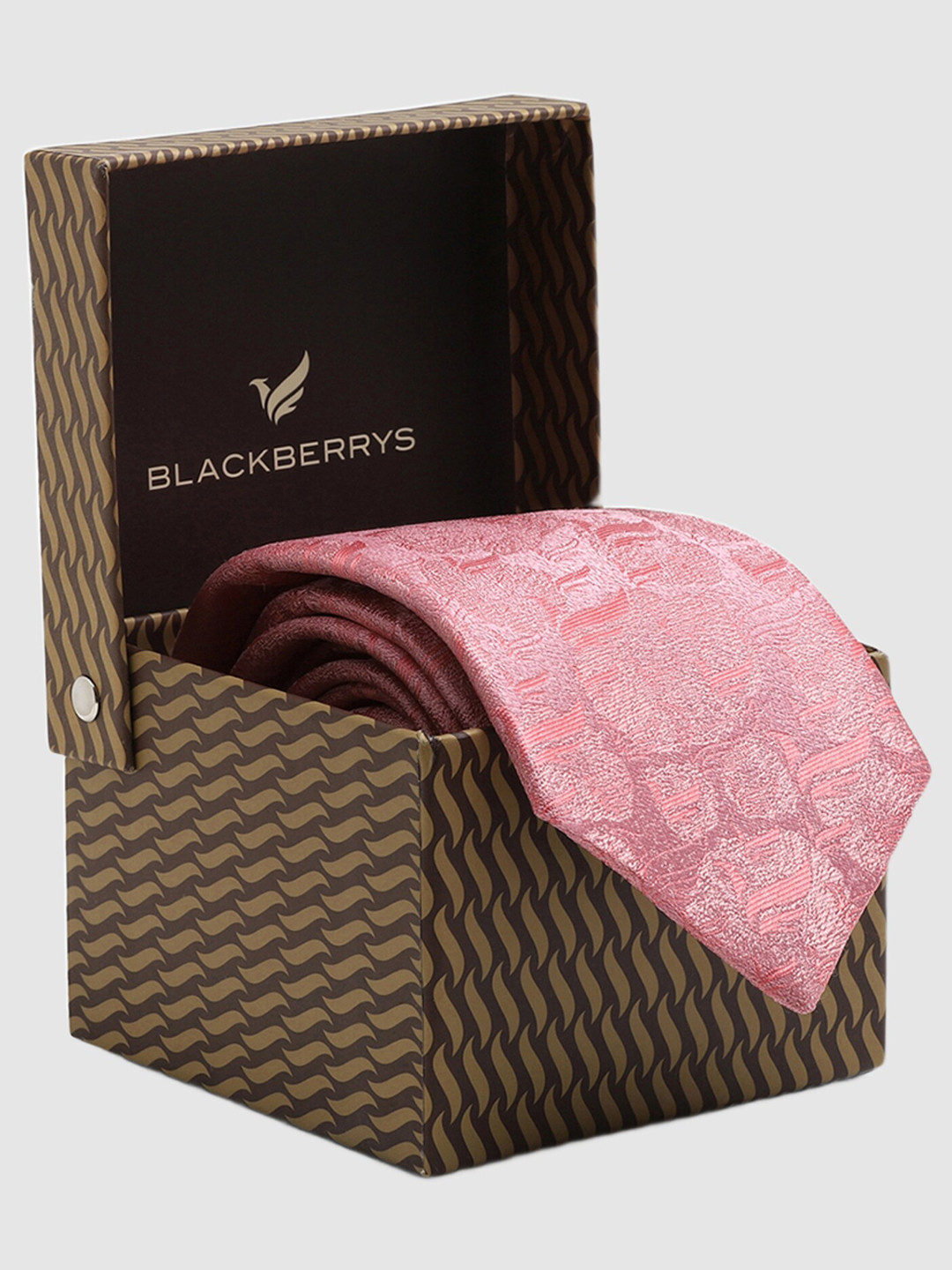 Blackberrys Woven Design Silk Formal Skinny Tie