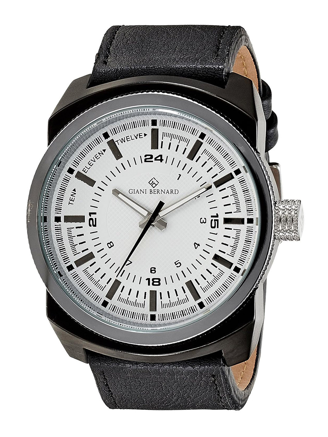 Giani Bernard Men Leather Textured Straps Analogue Watch GB-111C