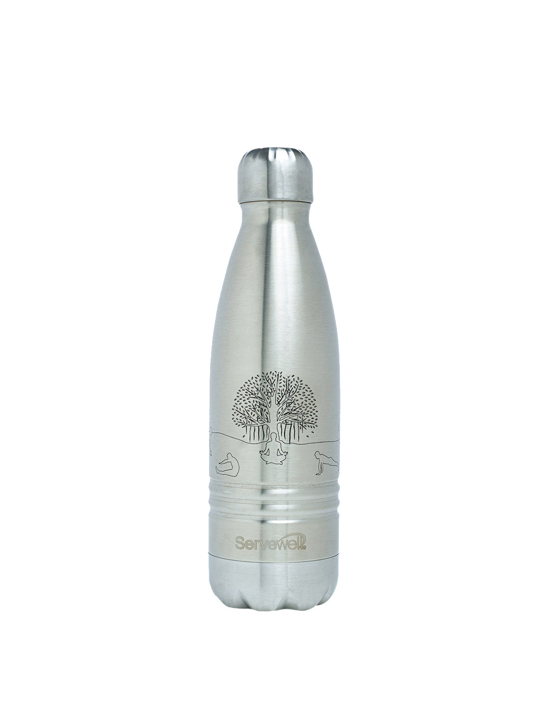 Servewell Steel Tropical Stainless Steel Double Wall Vacuum Flask - 500ml