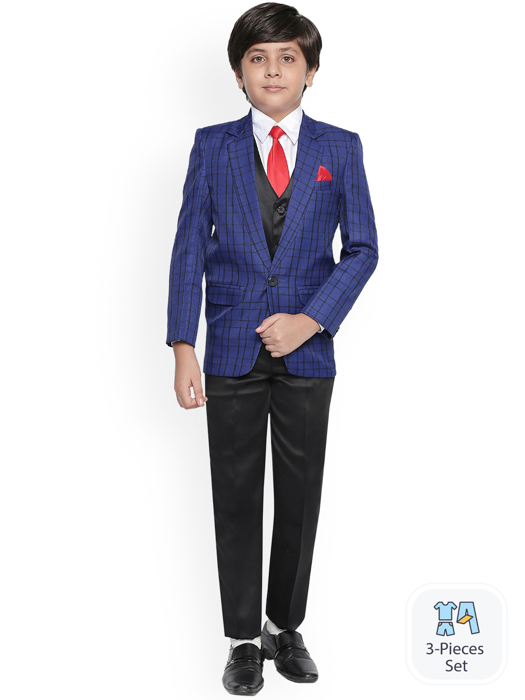 BAESD Single-Breasted Shirt with Trousers And Waistcoat