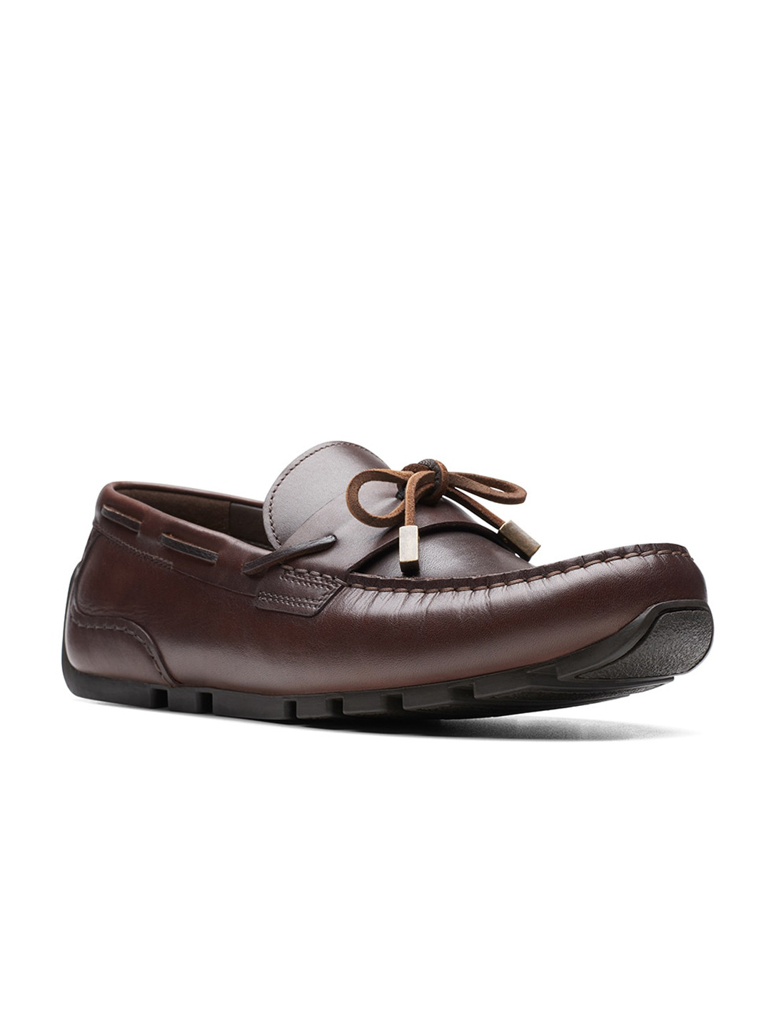Clarks Men Memory Foam Leather Boat Shoes