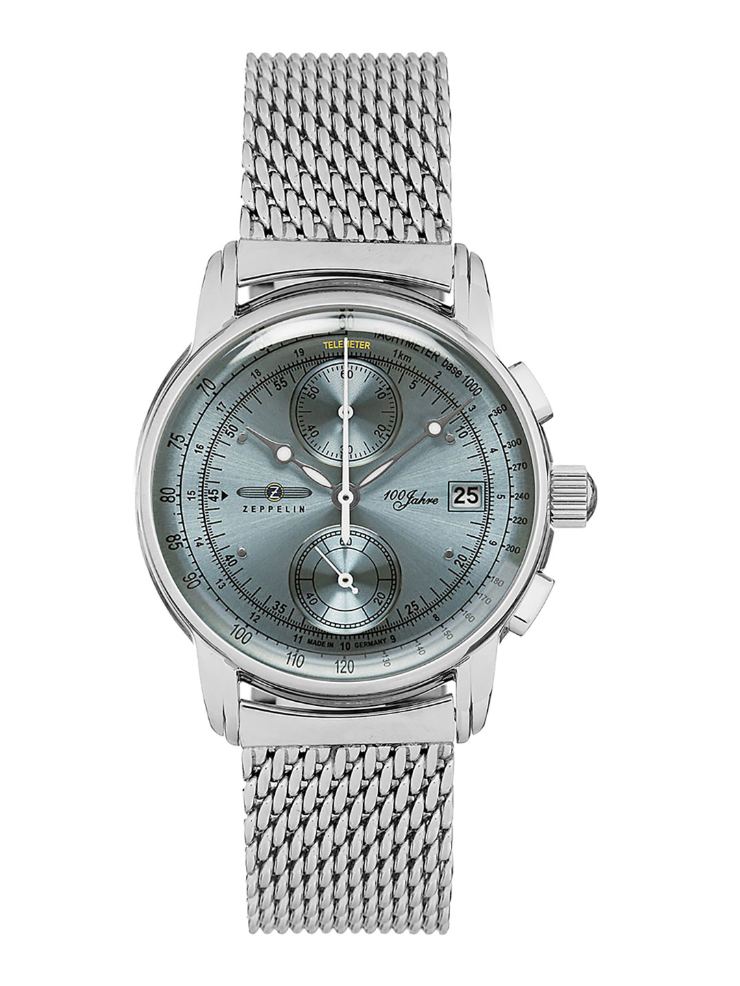 ZEPPELIN Men Stainless Steel Bracelet Style Straps Analogue Watch 8670M4