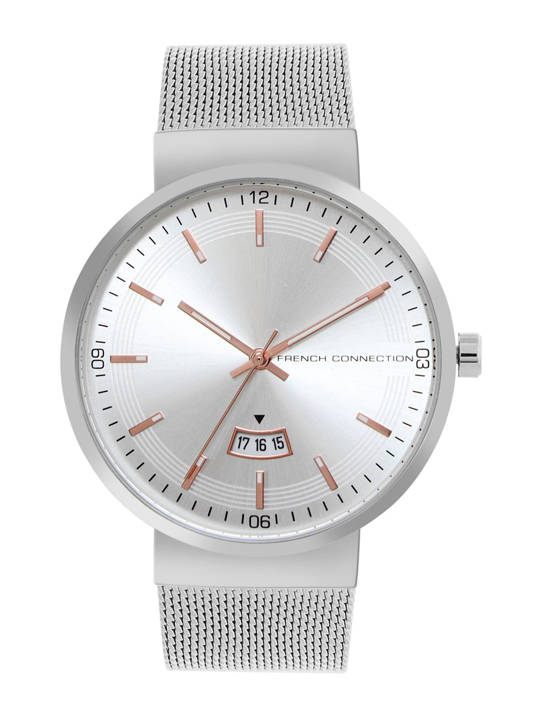 French Connection Men Dial & Stainless Steel Straps Analogue Watch FCP42SM-S